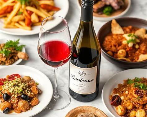 람브루스코와 어울리는 다양한 음식들