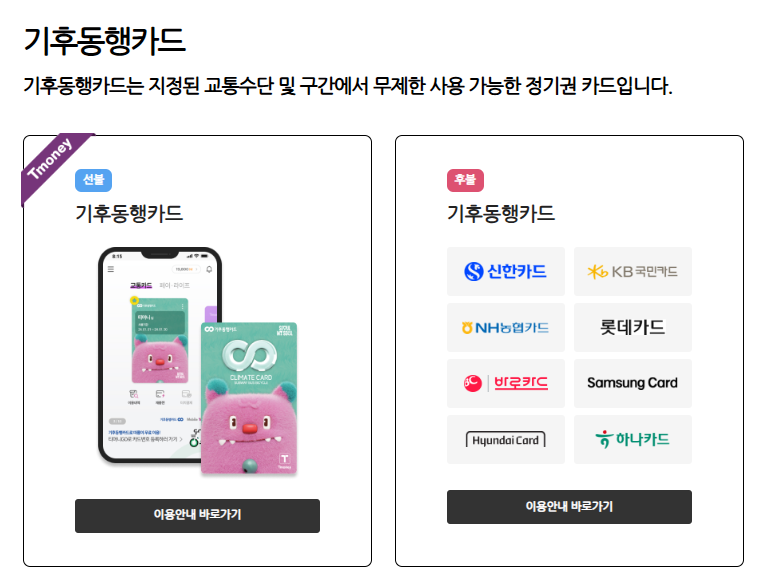 기후동행카드란? 성남시에서도 사용할 수 있을까?