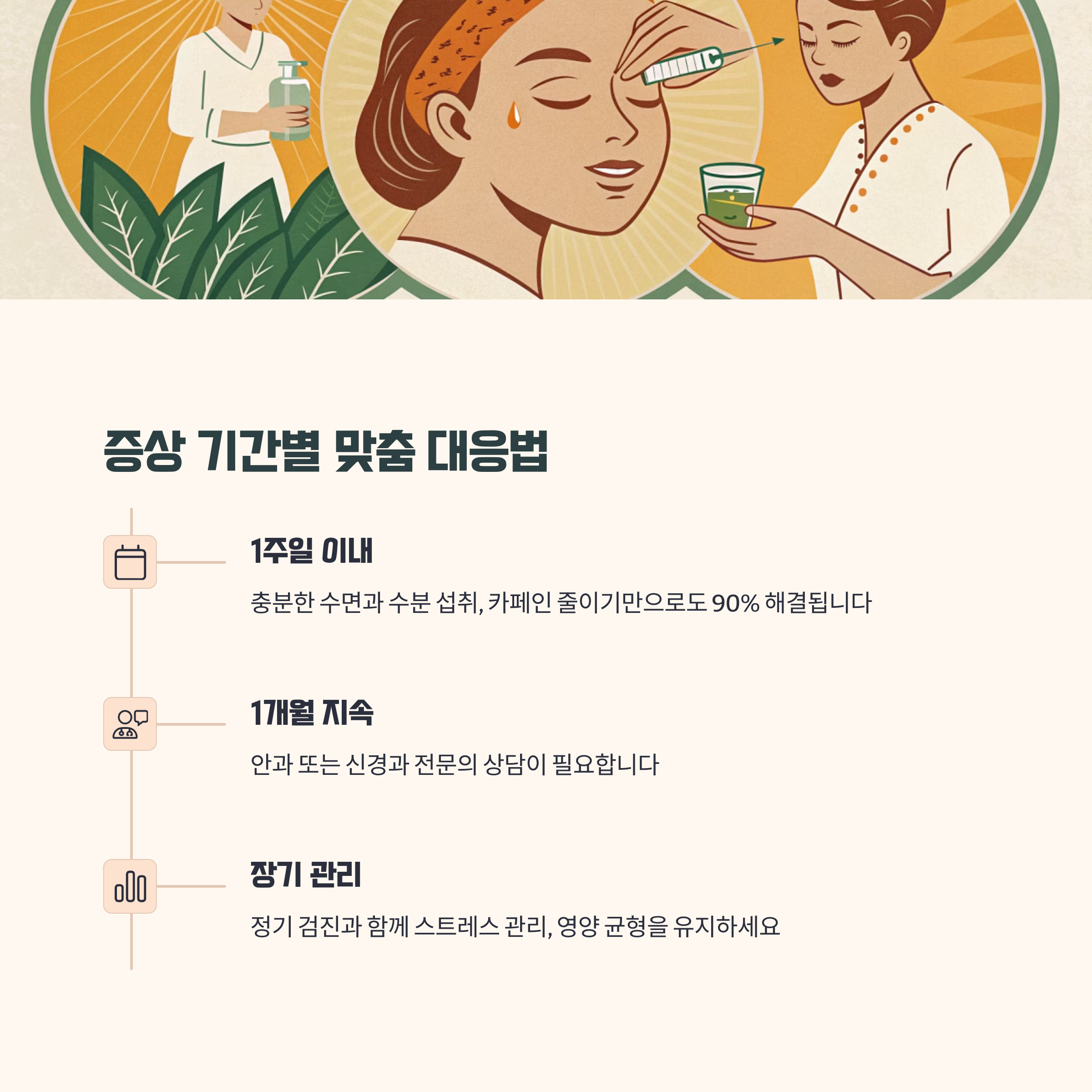 증상 지속 기간별 대응 가이드