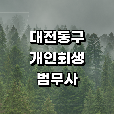 대전 동구 개인회생 법무사