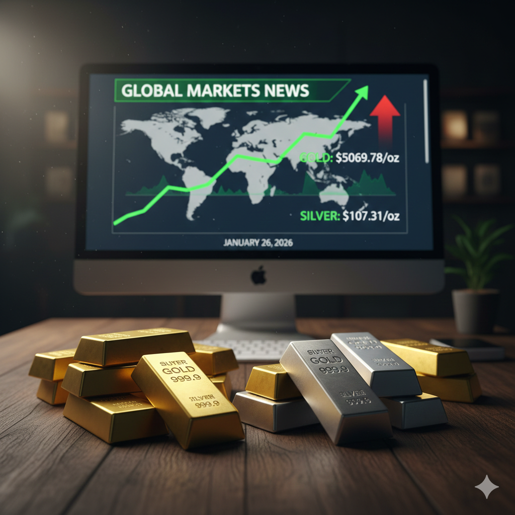 금 5,000달러&middot;은 100달러 돌파
