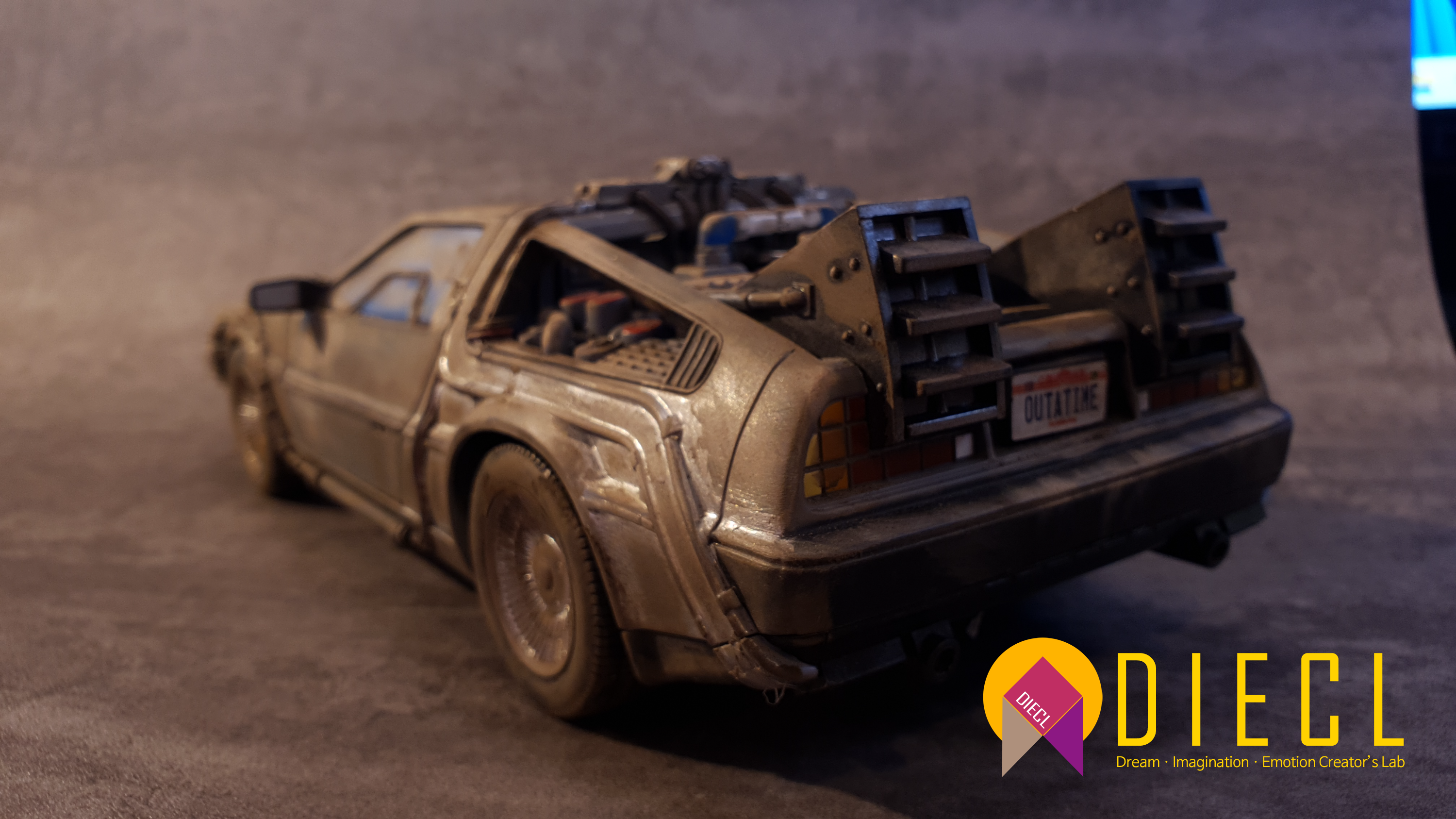 NECA Delorean, Back to the future, BTTF, Polishing, Detail Up, 백투더퓨처, 드로리안, 웨더링, Weathering, 타미야 에나멜