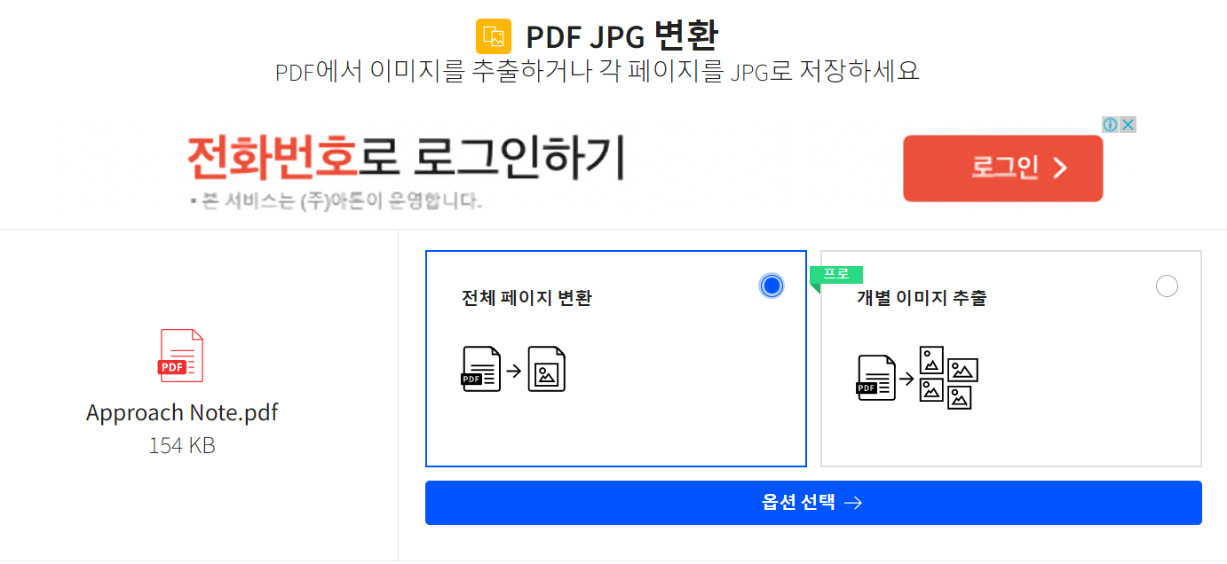 PDF JPG 변환