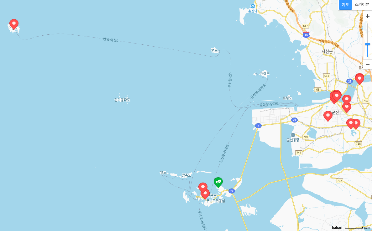 신시도 자연휴양림 예약 휴양관 상현달 매듭달 하현달 가격