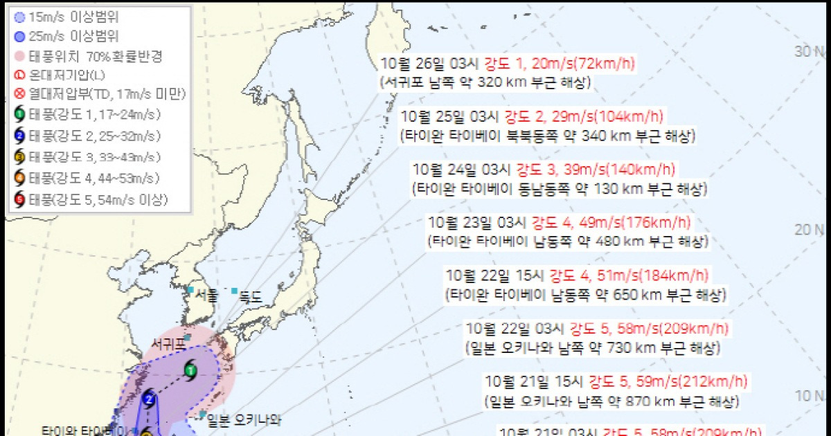 태풍 경로 현재 위치