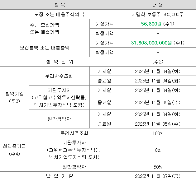 세나테크놀로지 공모주 청약 일정