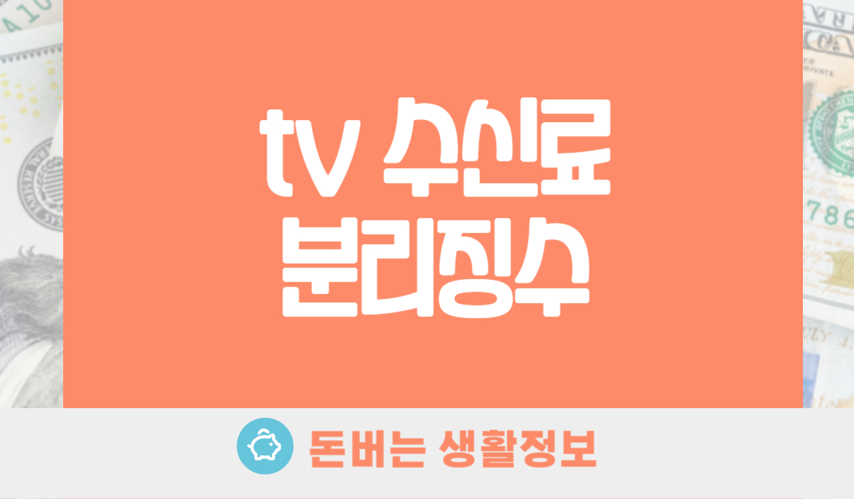 tv 수신료 분리징수
