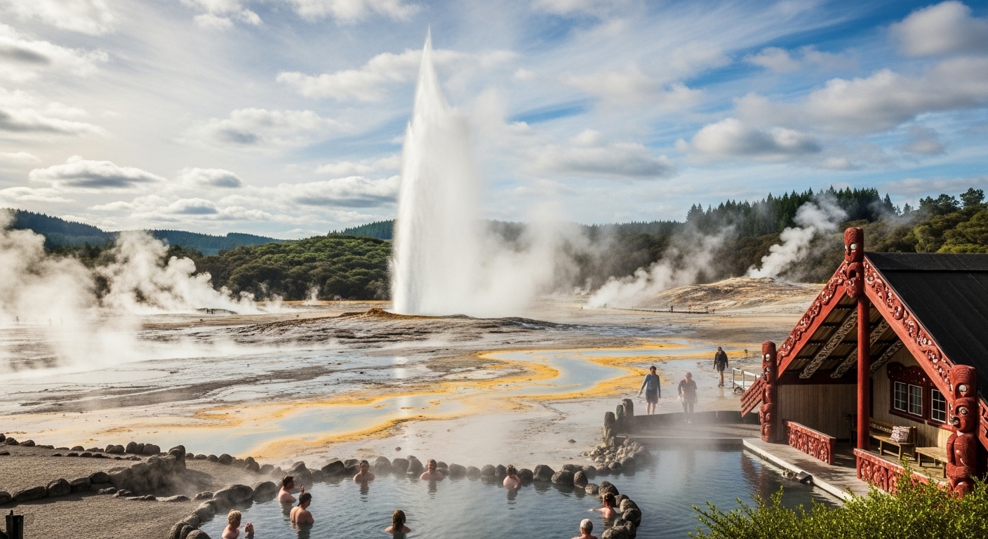 뉴질랜드 로토루아 - 마오리 문화와 만나는 신성한 온천 여행