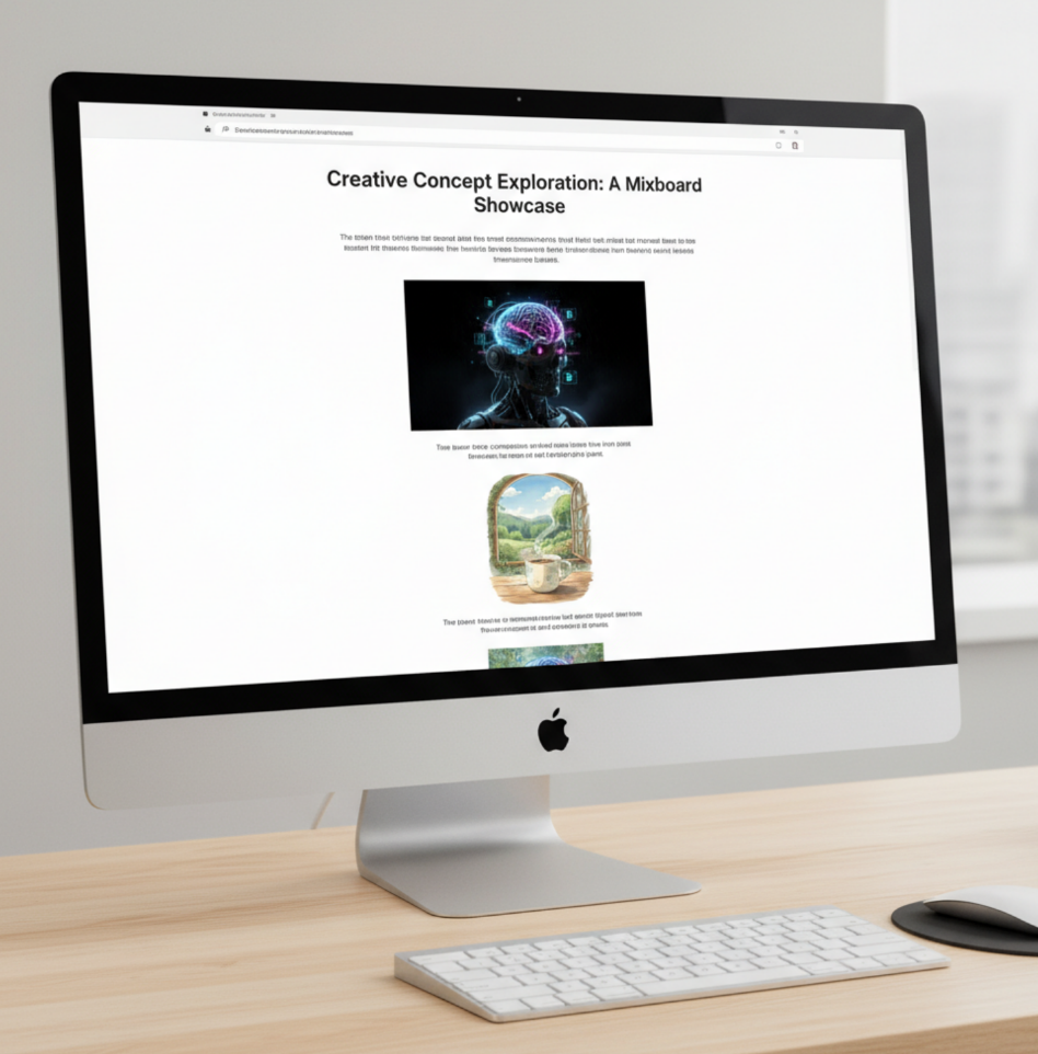 구글 믹스보드 사용법 썸네일 적용 예시