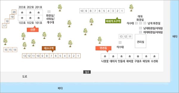 황토캠핑장-배치도