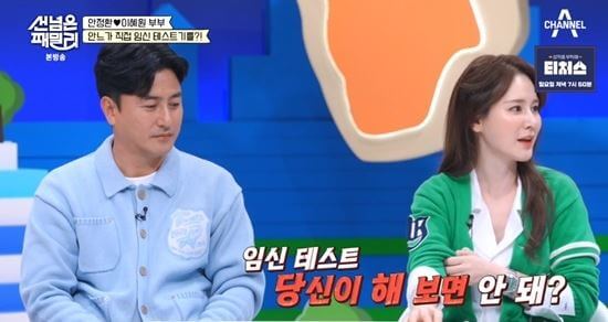 안정환 이혜원 임신테스트기