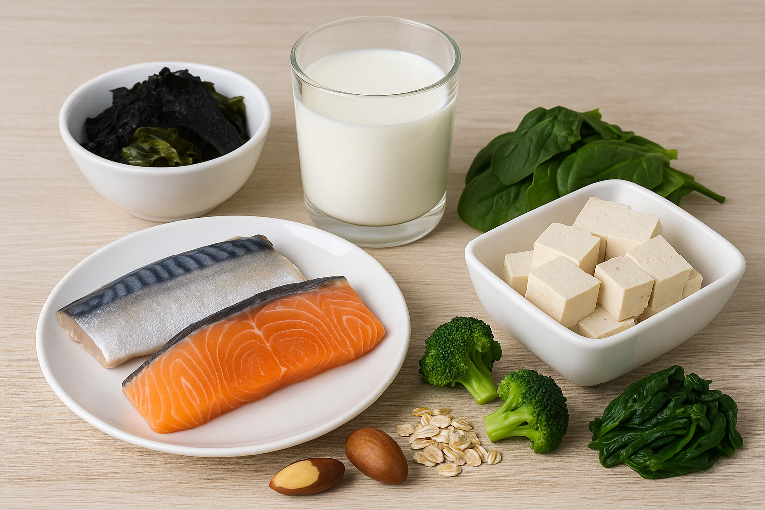 갑상선 건강에 좋은 음식: 해조류, 달걀, 생선, 브라질너트, 통곡물, 우유