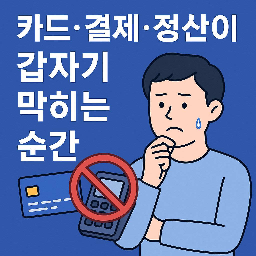 카드·결제·정산이 갑자기 막히는 이유