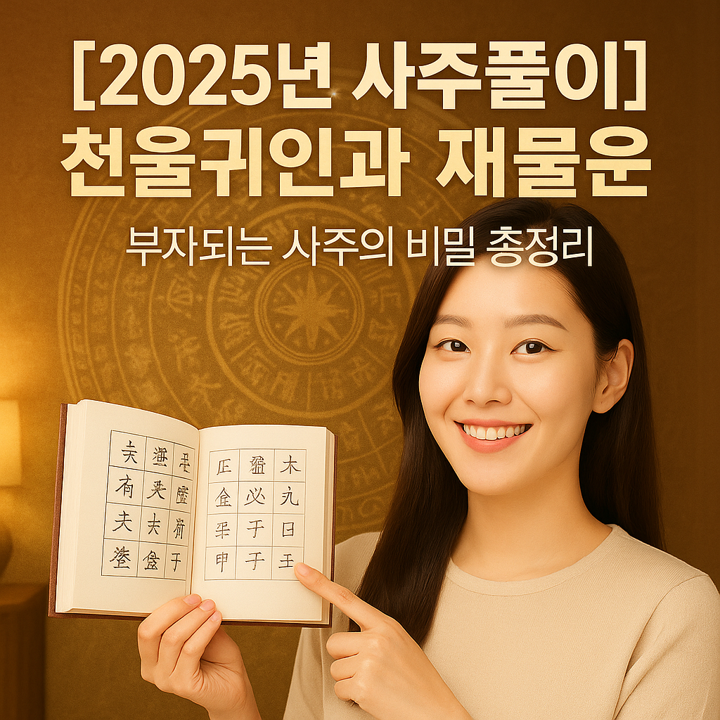 [2025년 사주풀이] 천을귀인 있으면 부자되기 쉬운가요? ｜ 재물운 해석 총정리