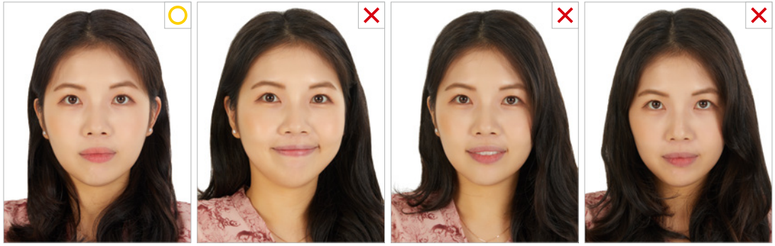 여권사진 샘플