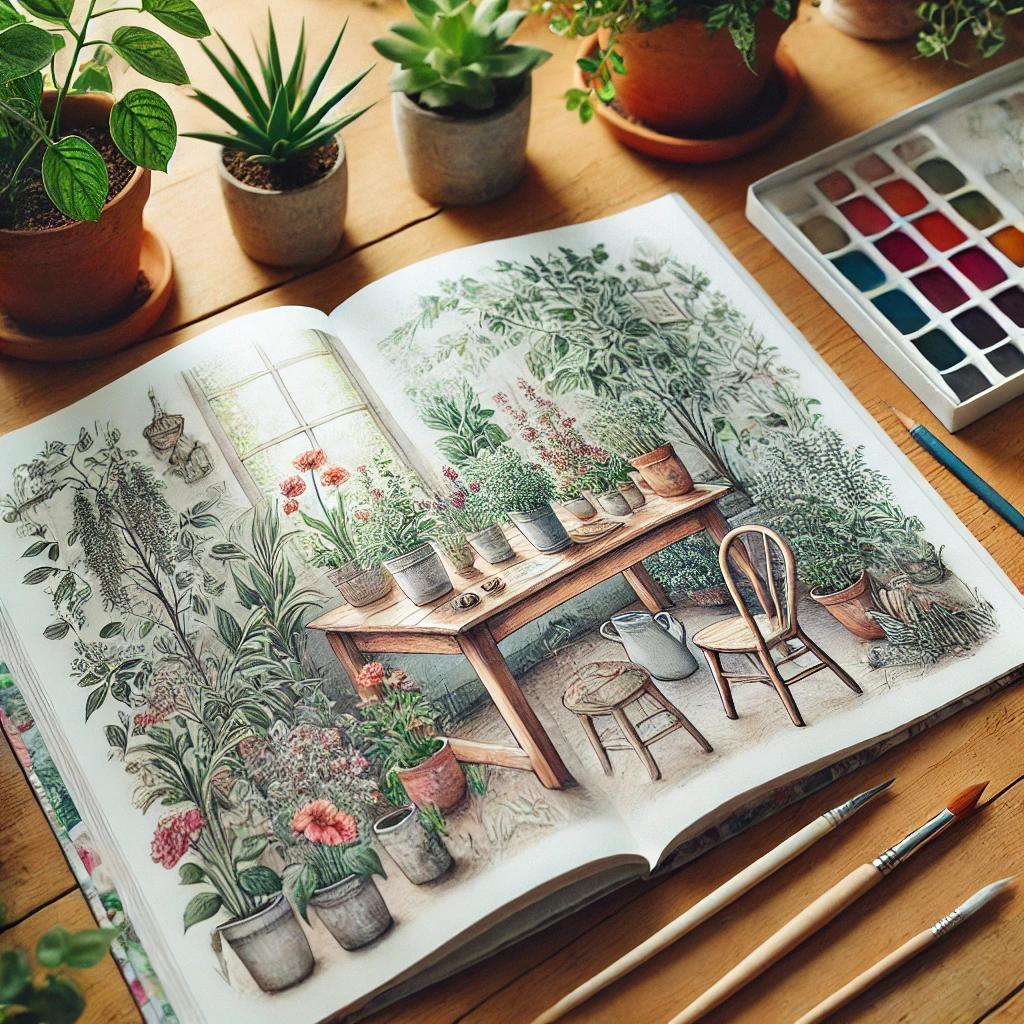 나의 첫 가드닝 수채화 컬러링북