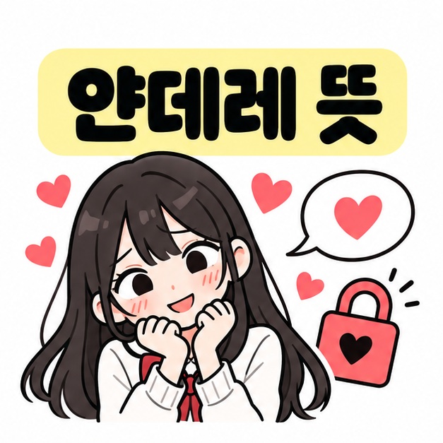 얀데레 뜻과 다정함 뒤에 숨은 강한 집착을 표현한 캐릭터 설명 이미지