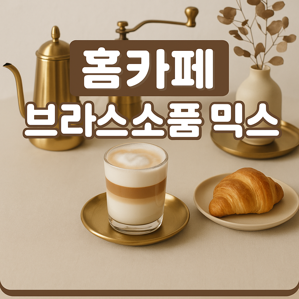 홈카페 브라스 소품 믹스