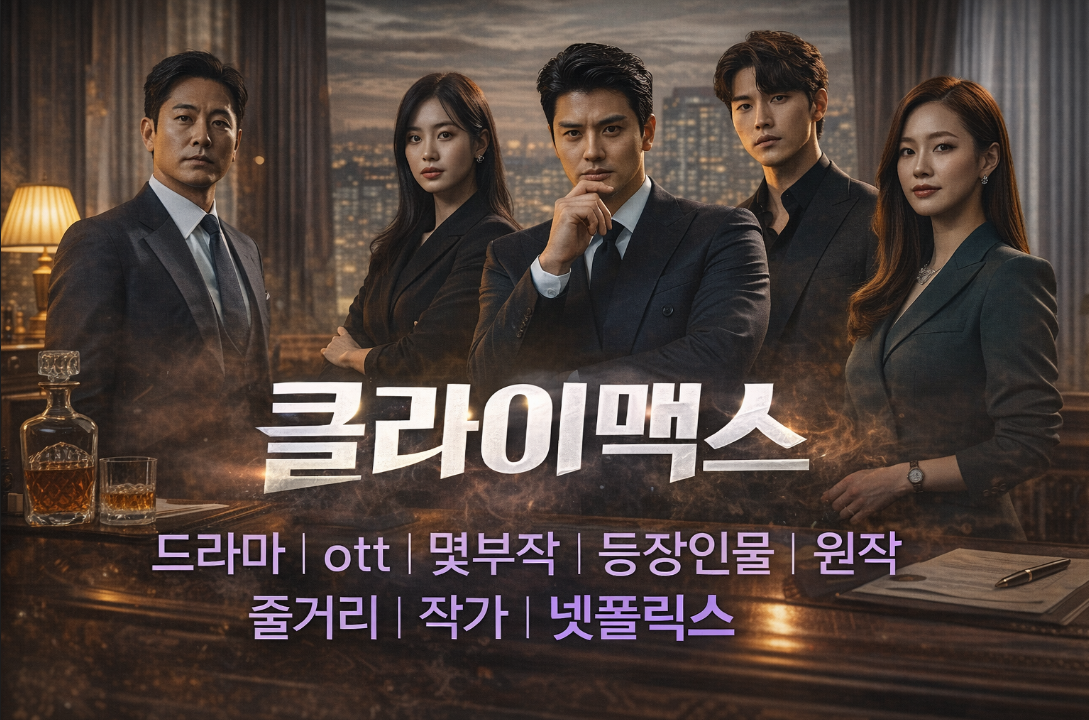 넷플릭스 클라이맥스 드라마 OTT 몇부작? 등장인물부터 줄거리까지 완벽 정리