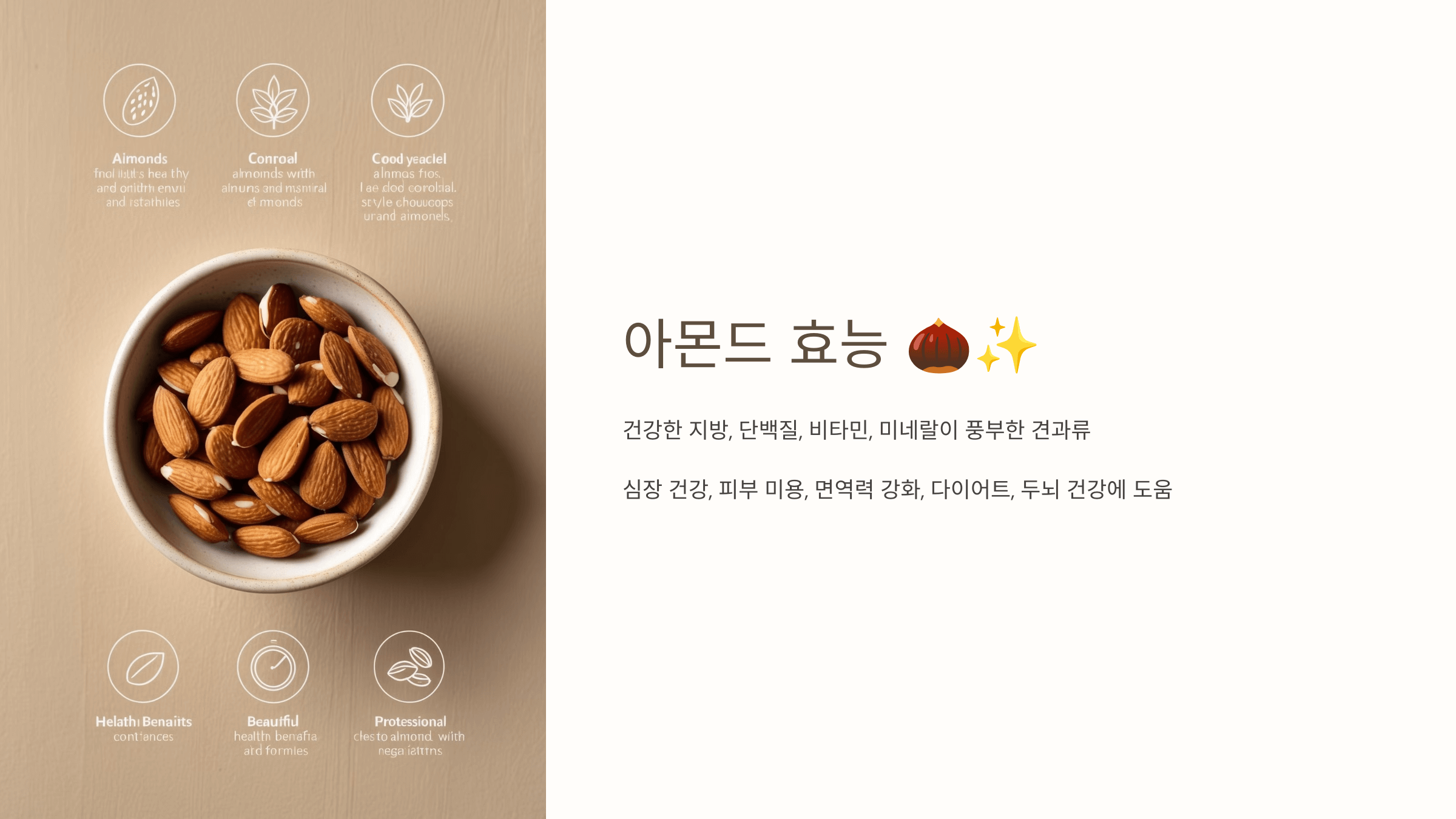 아몬드 사진입니다.