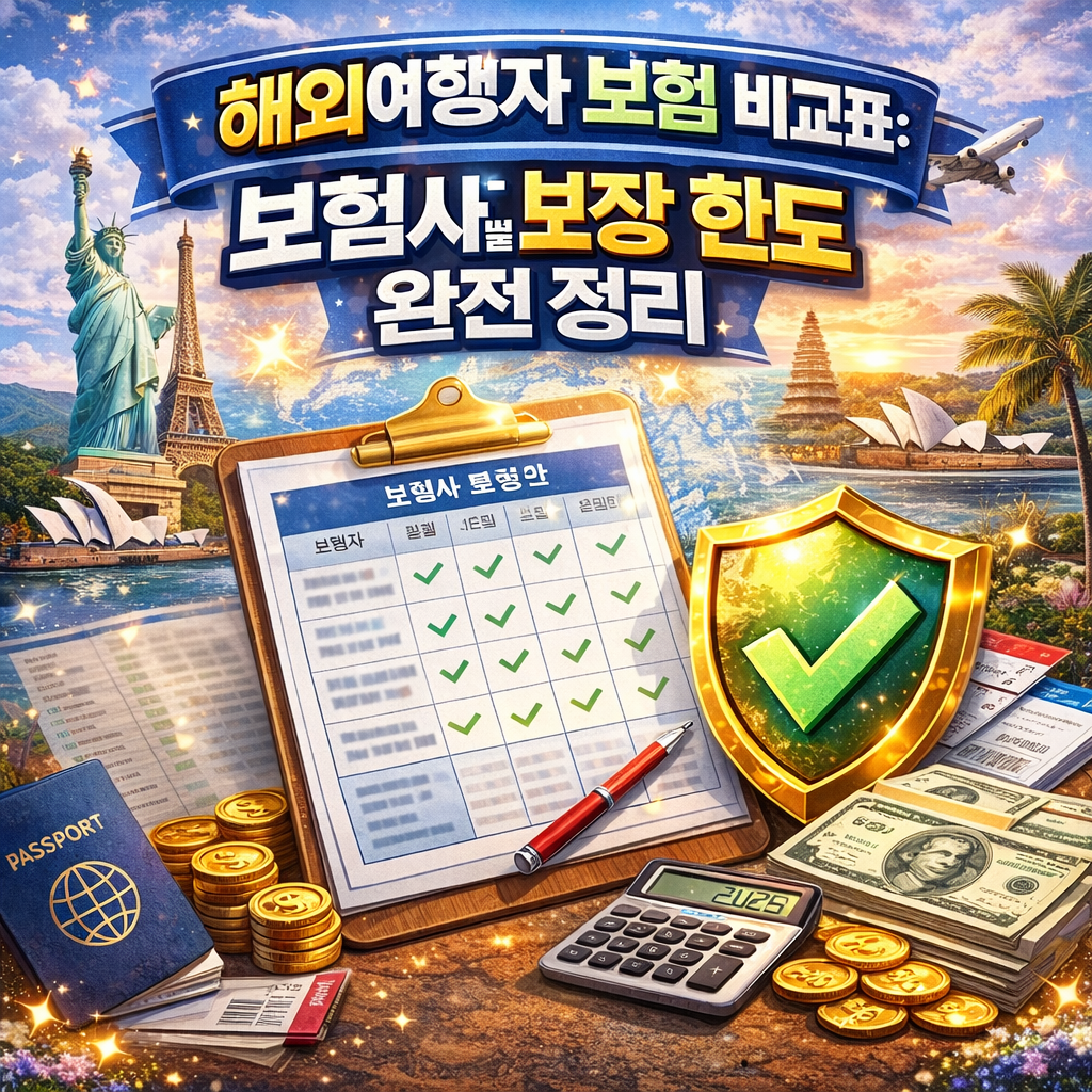 2026 해외 여행자 보험 비교 및 추천 확인하러 가기