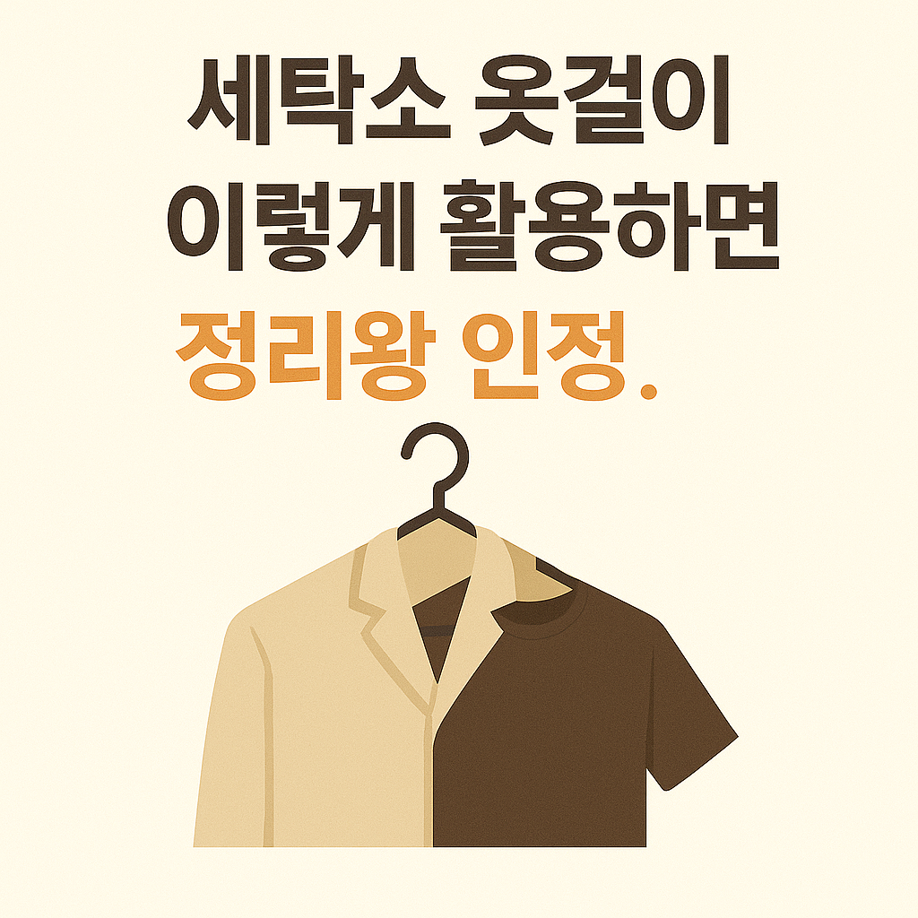 세탁소 옷걸이, 이렇게 활용하면 정리왕 인정!