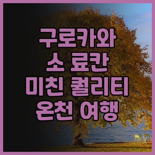 구로카와 온천 여행객 필독! 구로카와..