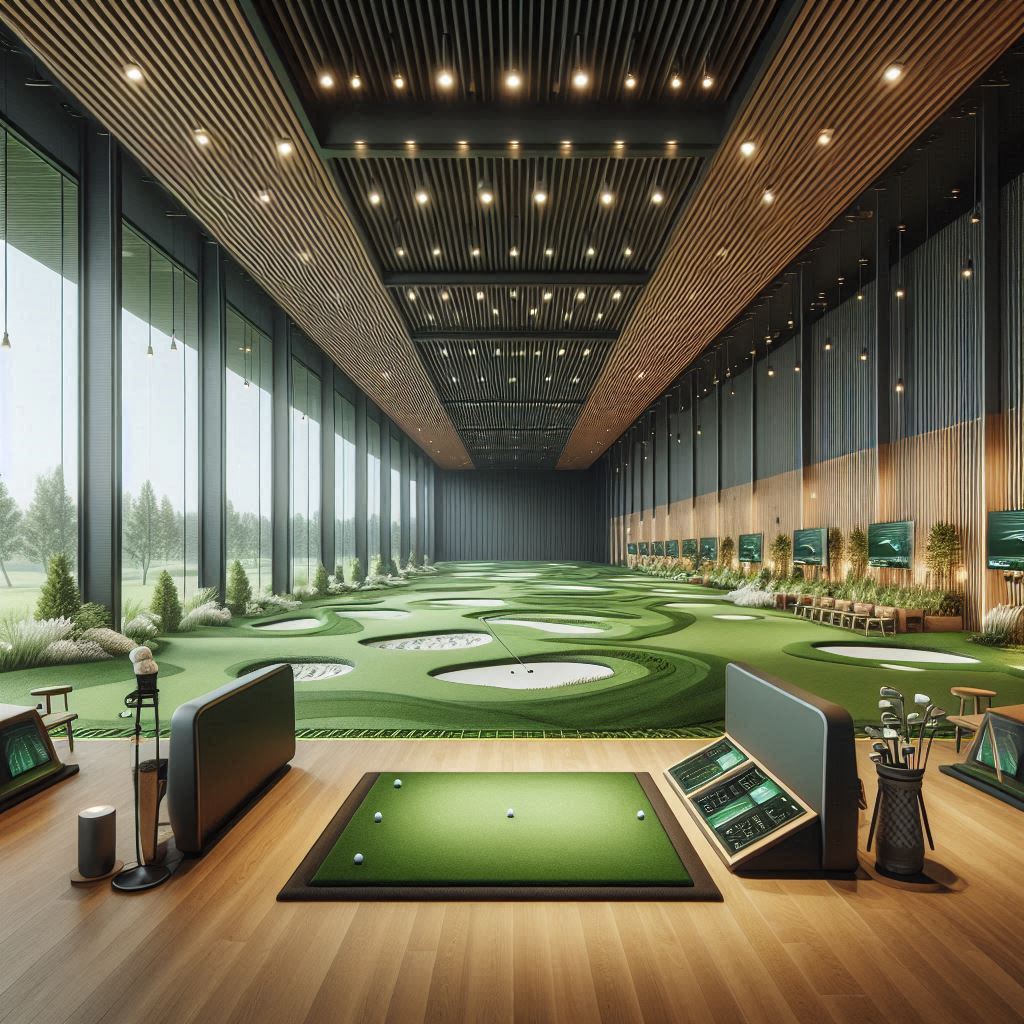 실내골프연습장 배경
