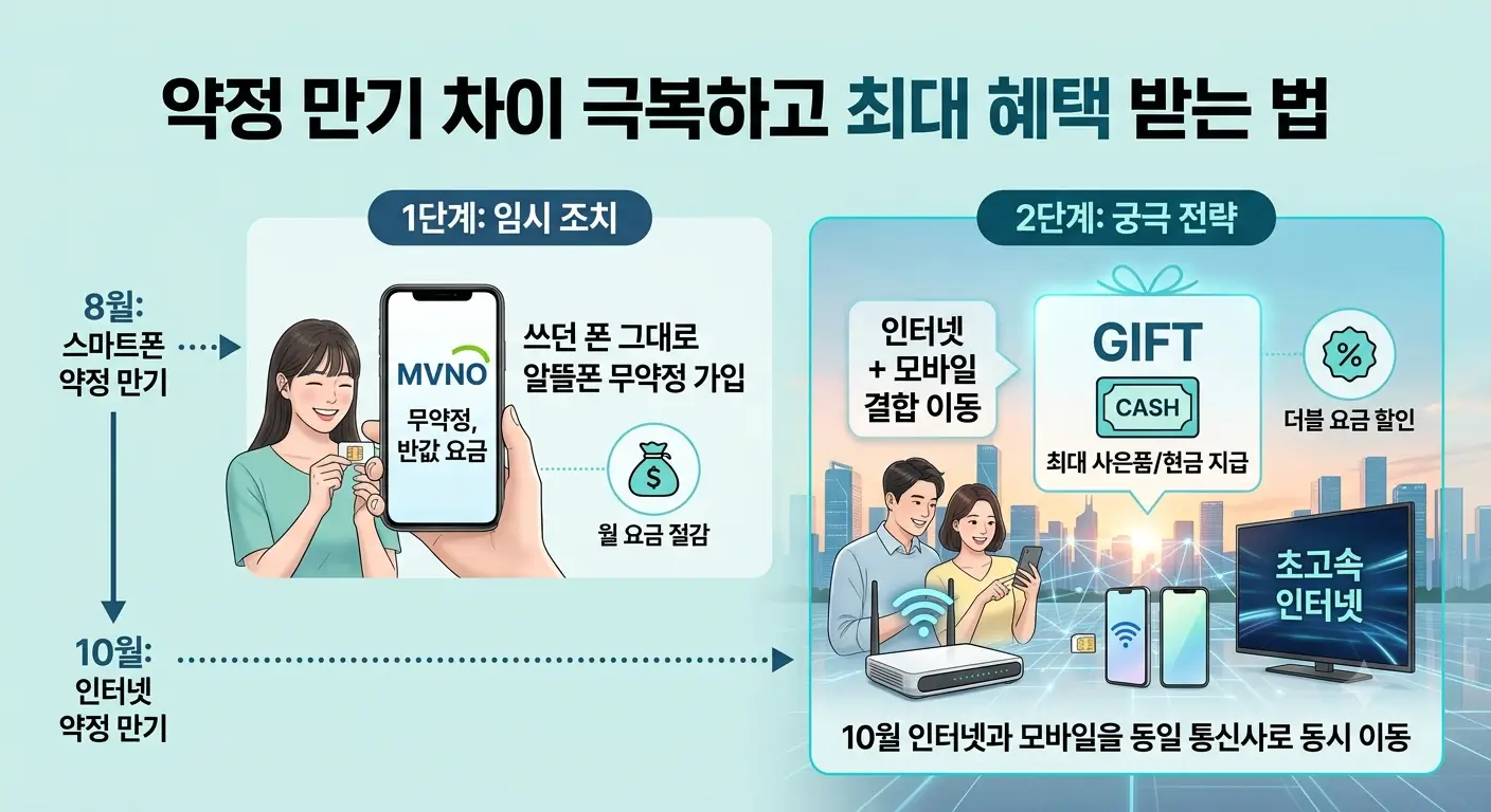 약정 만기 차이 극복하고 최대 혜택 받는법