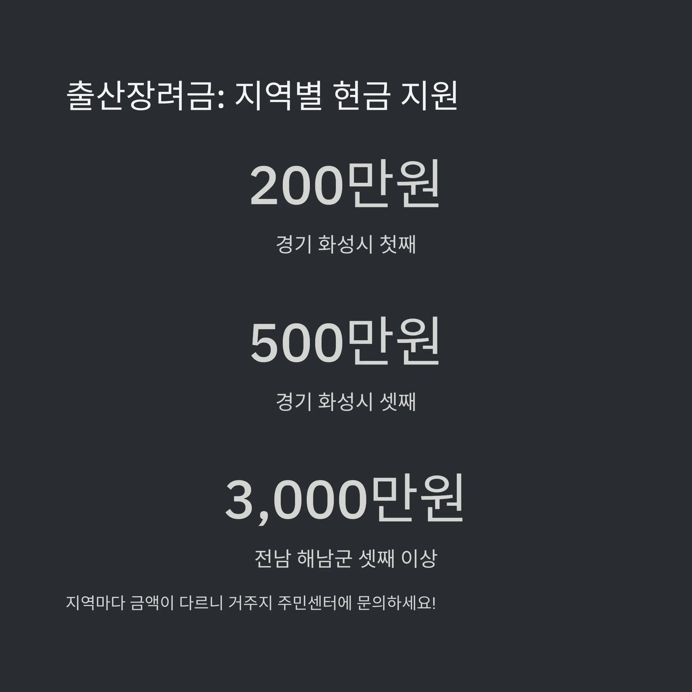 아동수당 &ndash; 만 8세까지 매월 10만 원 현금 지원
