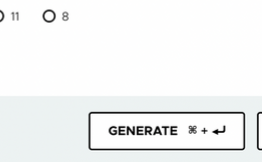 Spring Initializr에서 프로젝트 생성을 위한 [GENERATE] 버튼 화면