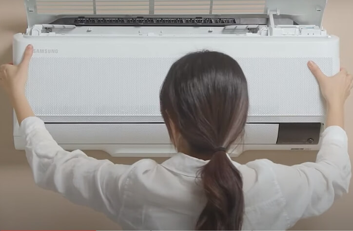 무풍에어컨 에어컨 필터 청소 방법