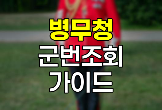 병무청 군번조회, 전역자, 예비군, 현역을 위한 간편 가이드