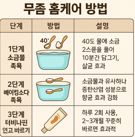 무좀 홈케어 3단계