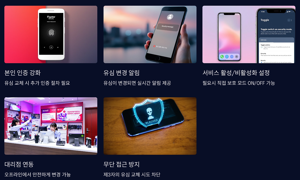 유심보호 서비스의 기능