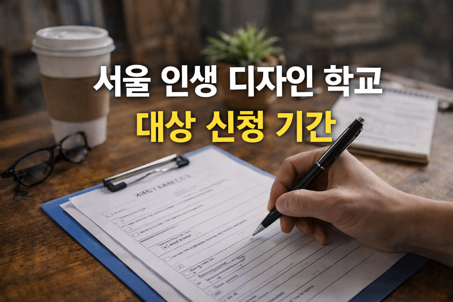 서울 인생 디자인 학교 대상 신청 기간
