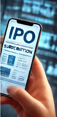 휴대폰으로 ipo 확인하는 모습