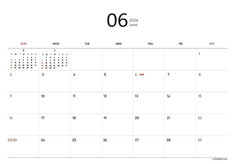 2024년_6월달력_프린트_pdf