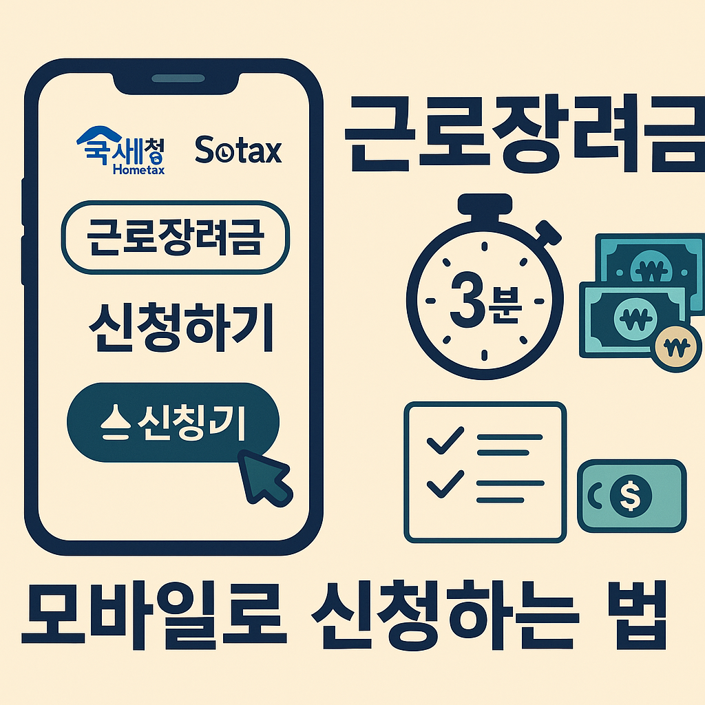 근로장려금 모바일로 3분 만에 신청하는 법