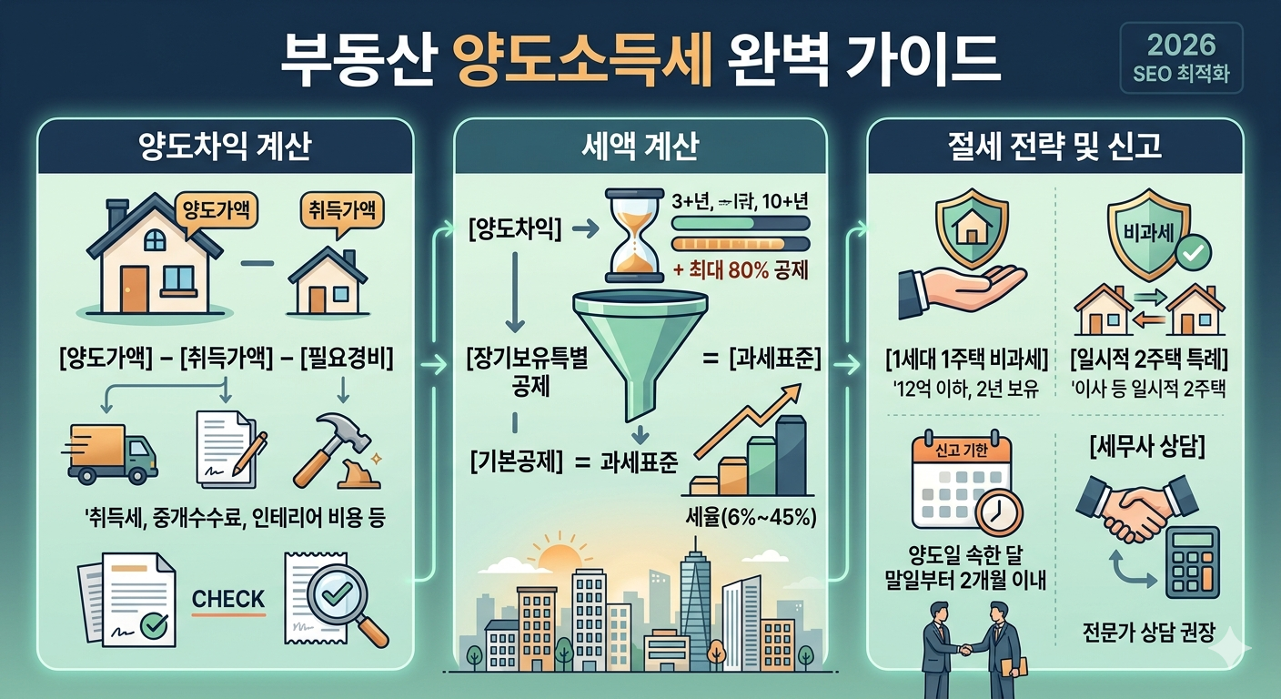 부동산 양도소득세 계산 방법