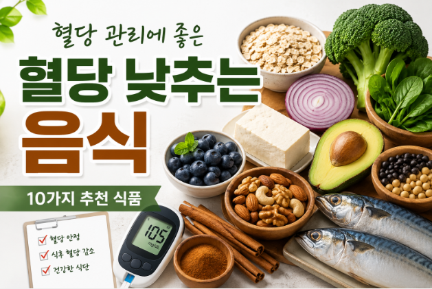 혈당 낮추는 음식