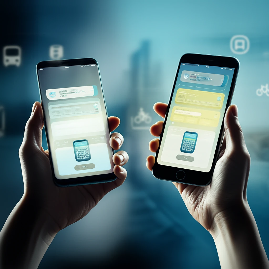 스마트폰 교통카드 티머니 어플 설치 ..