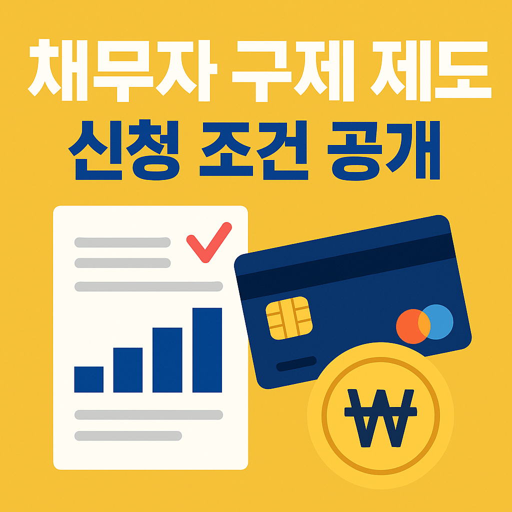 신용회복위원회를 통한 채무 조정 절차를 단계별로 보여주는 인포그래픽