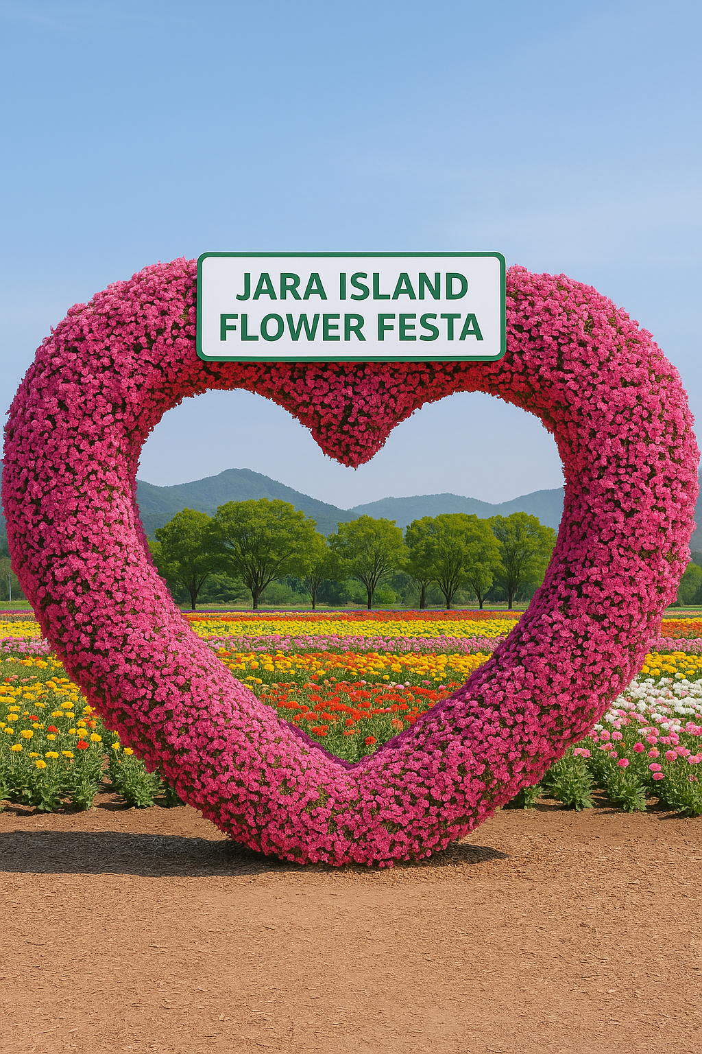 자라섬 꽃 페스타 포토존