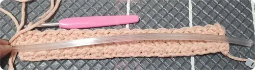 디어크로쉐 DIY 진달래꽃 리본 가방