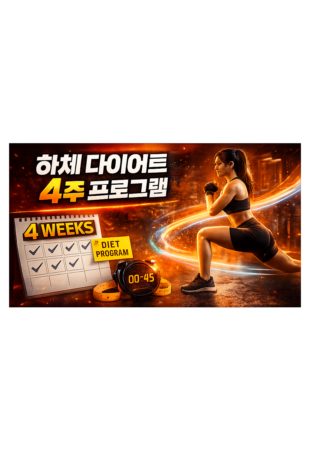 하체 다이어트 4주 프로그램