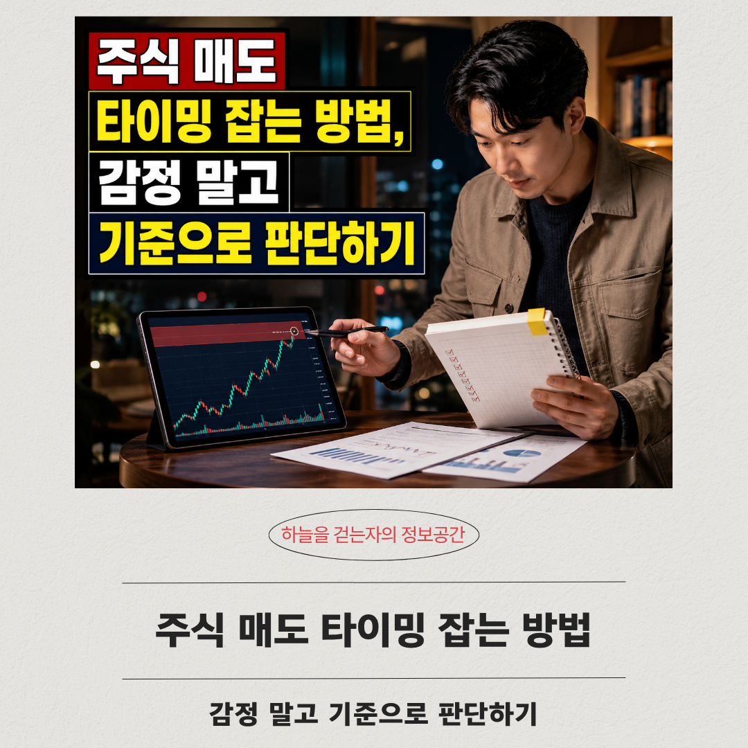 주식 매도 타이밍 잡는 방법, 감정 말고 기준으로 판단하기
