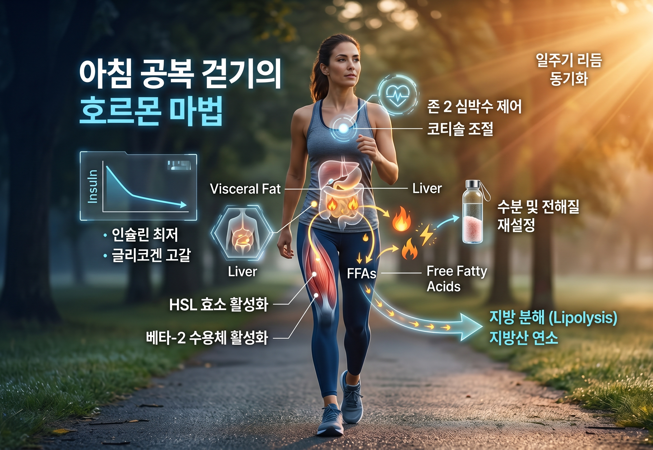공복 걷기와 내장지방
