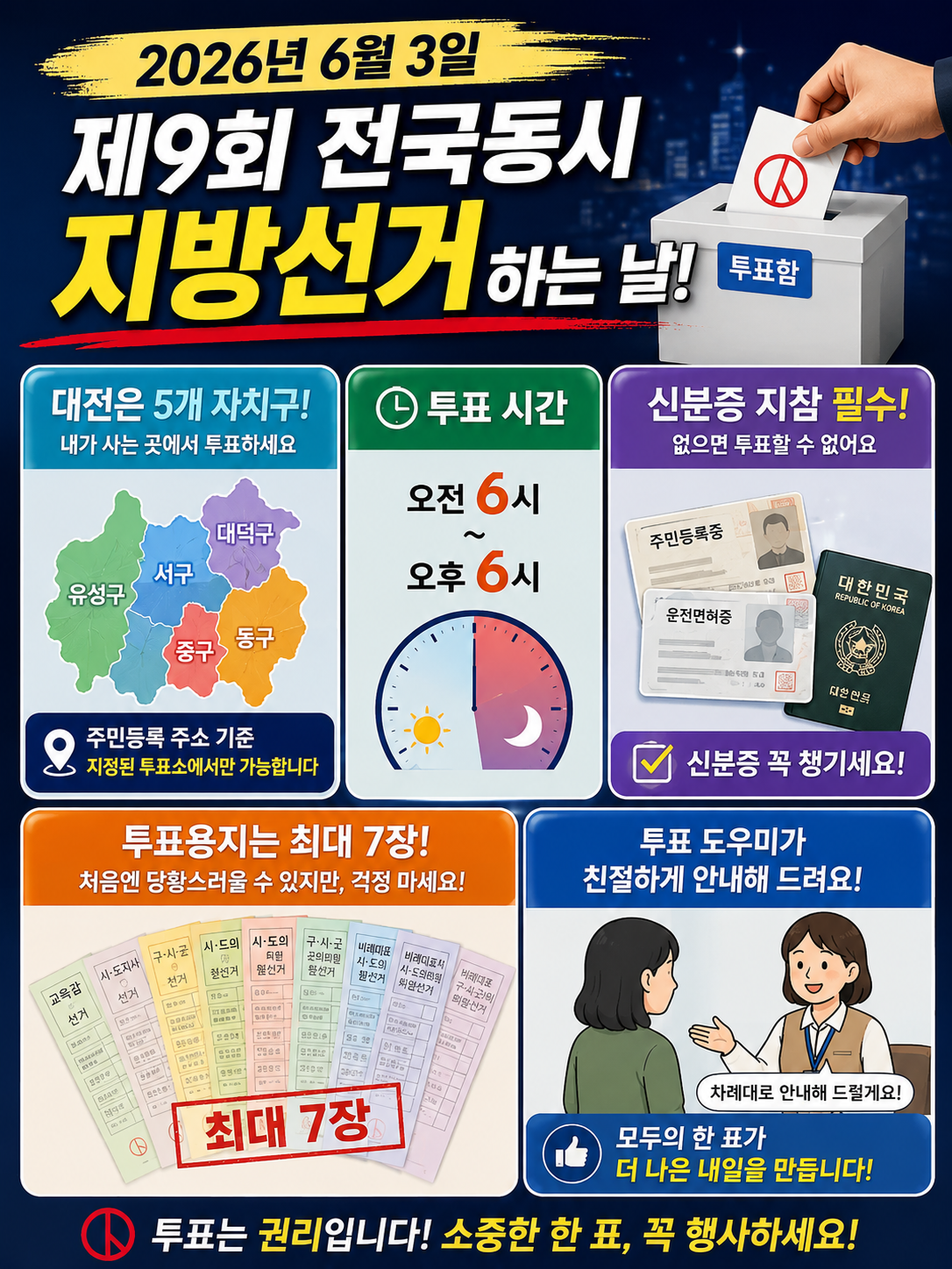 대전 지방 선거 투표