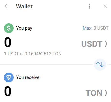 USDT TON SWAP